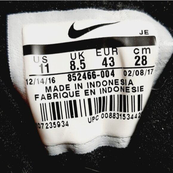 NIKE Downshifter 7 Athletic Running Shoes Black 852466-004 Women's Sz 11 - Picture 16 of 16